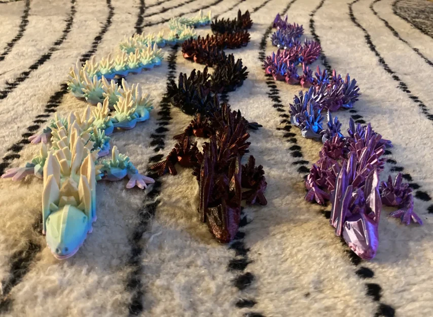 Rồng Pha Lê 33 inch Extra Flexi Rustic (Crystal Dragon) - Image 1