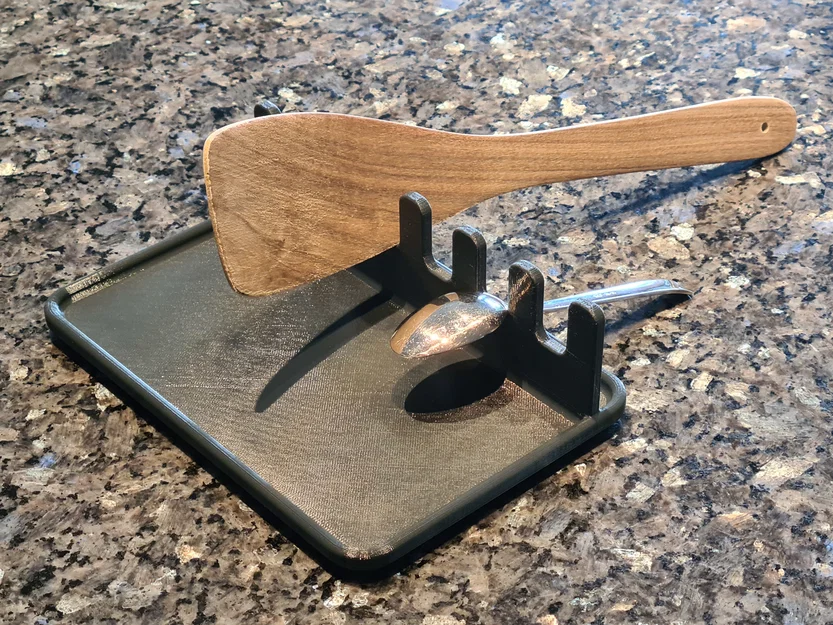 Khay Gác Muỗng Đũa Spoon Holder Deluxe Đa Năng Cho Bếp Gọn Gàng - Image 1