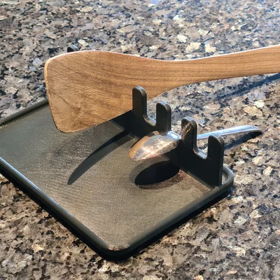 Khay Gác Muỗng Đũa Spoon Holder Deluxe Đa Năng Cho Bếp Gọn Gàng