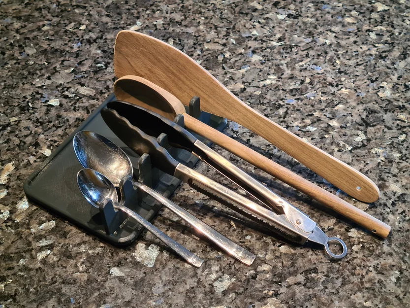 Khay Gác Muỗng Đũa Spoon Holder Deluxe Đa Năng Cho Bếp Gọn Gàng - Image 2