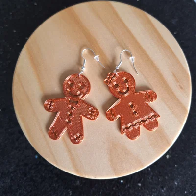 Bông tai người bánh gừng 3D (Gingerbread Earrings) cực đáng yêu
