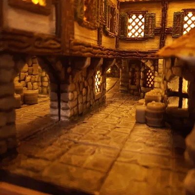 Book nook – Mô hình book nook phong cách Tudor (12 phần)