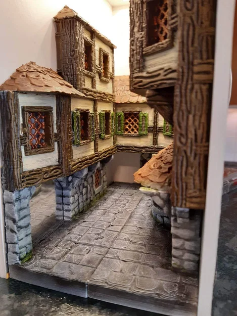 Book nook – Mô hình book nook phong cách Tudor (12 phần) - Image 5