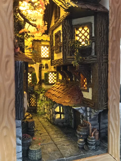 Book nook – Mô hình book nook phong cách Tudor (12 phần) - Image 11