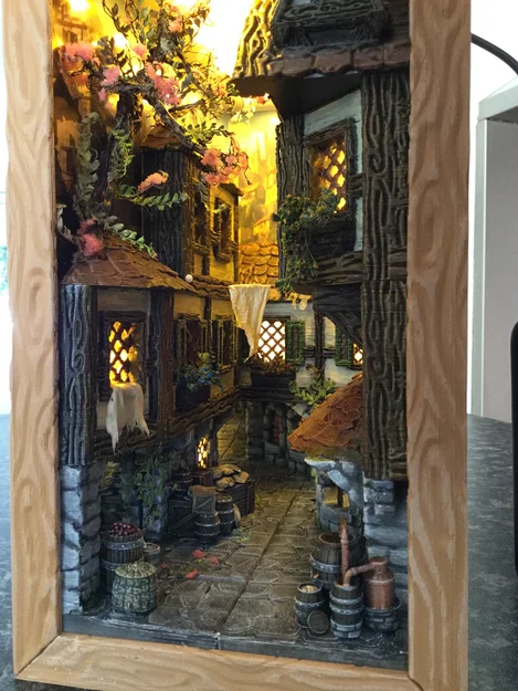 Book nook – Mô hình book nook phong cách Tudor (12 phần) - Image 12