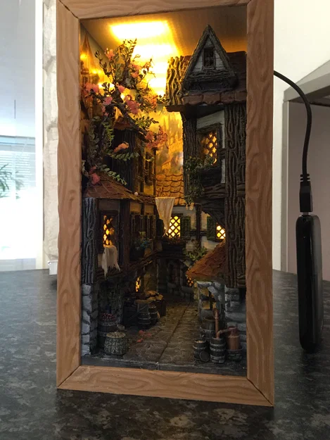 Book nook – Mô hình book nook phong cách Tudor (12 phần) - Image 13