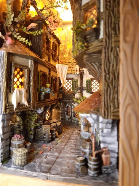 Book nook – Mô hình book nook phong cách Tudor (12 phần) - Image 16