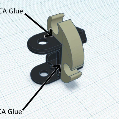 Ngàm gắn cable chain PTFE cho K1/K1 Max