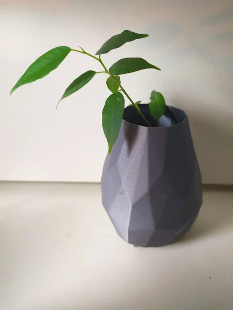 Mẫu bình hoa, chậu cây hình học tối giản in 3D (Vase) - Image 1
