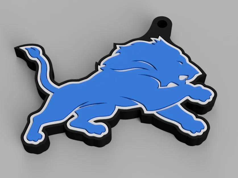 Móc khóa Detroit Lions (Detroit Lions Keychain) - Image 1