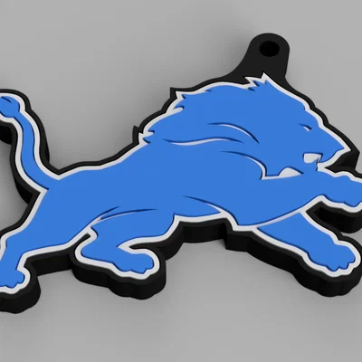 Móc khóa Detroit Lions (Detroit Lions Keychain)