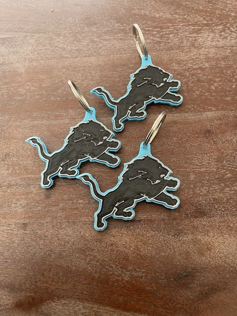 Móc khóa Detroit Lions 1 mảnh (Remix) - Image 1