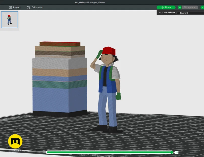 Mô hình Low Poly Ash, Misty và Brock trong Pokemon! - Image 4