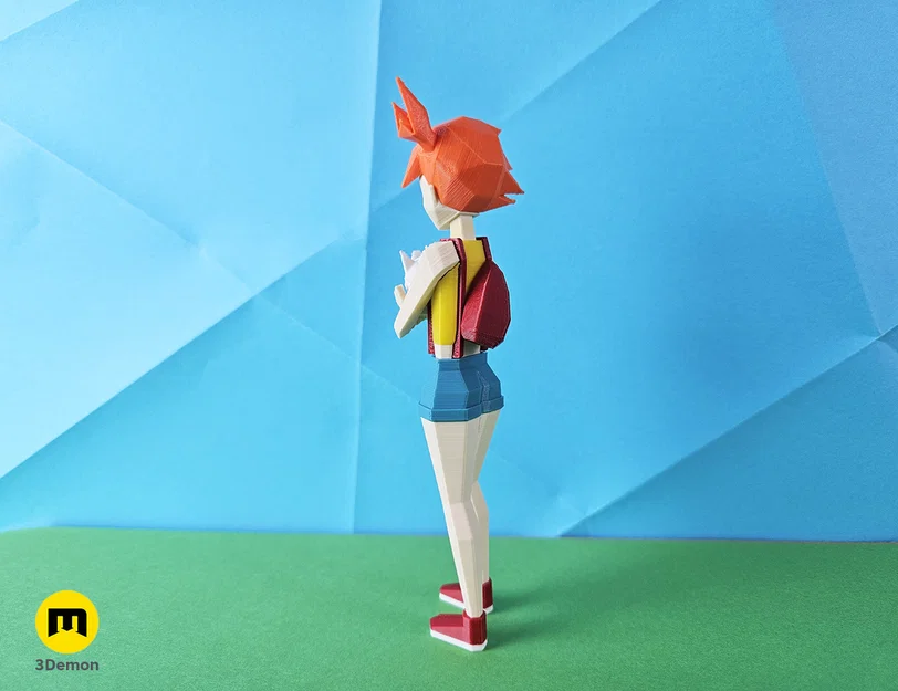 Mô hình Low Poly Ash, Misty và Brock trong Pokemon! - Image 12