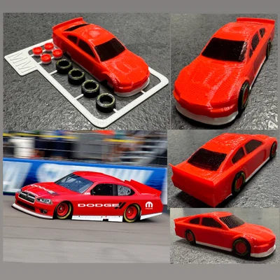 Mô hình lắp ráp 3D Dodge Charger 2013 NASCAR (Kit Card)