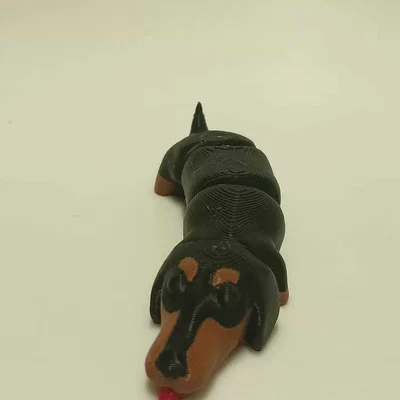 Mô hình chú chó lạp xưởng (Dachshund) linh hoạt in 3D