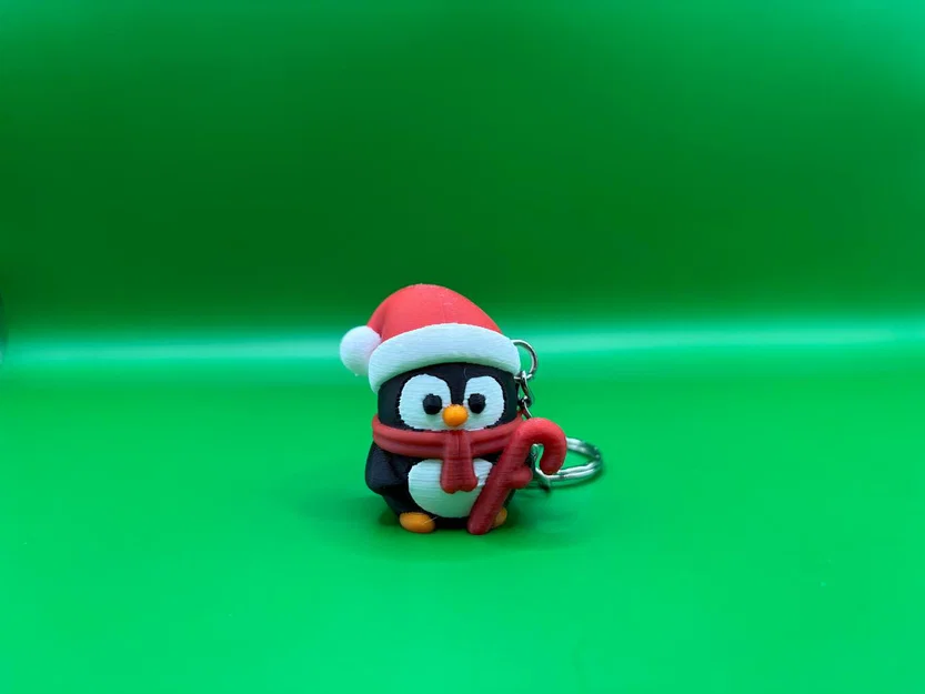 Chim Cánh Cụt Giáng Sinh - Móc Khóa (Christmas Penguin - Keychain) - Image 1