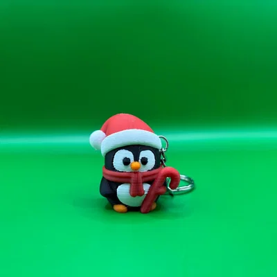 Chim Cánh Cụt Giáng Sinh - Móc Khóa (Christmas Penguin - Keychain)