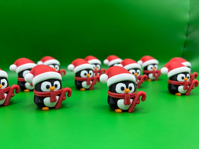 Chim Cánh Cụt Giáng Sinh - Móc Khóa (Christmas Penguin - Keychain) - Image 4