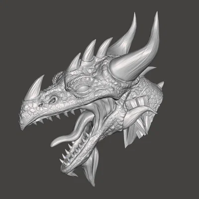 Đầu Rồng (Dragon head) – Mẫu in 3D hoành tráng