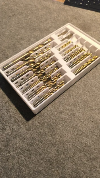 Khay Gridfinity đựng mũi khoan hệ Metric (Gridfinity Metric Drill Bit Holder) - Image 2