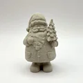 Mô hình 3D Ông già Noel mang cây thông trang trí Giáng sinh - Thumbnail 1