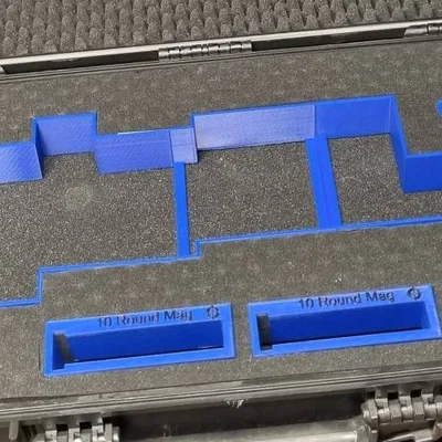 Hệ thống khay in 3D tổ chức phụ kiện cho vali súng