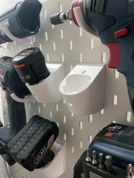 Skadis – Giá treo pin Bosch Professional 12V (hệ T-nuts) - Image 1
