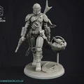 The Mandalorian - Fanart Star Wars - 30cm - Thumbnail 1