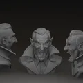 Tượng bán thân Bá tước Dracula Transylvania | Vlad Kẻ Xiên Người | STL & 3MF - Thumbnail 1