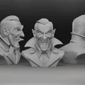 Tượng bán thân Bá tước Dracula Transylvania | Vlad Kẻ Xiên Người | STL & 3MF - Thumbnail 2
