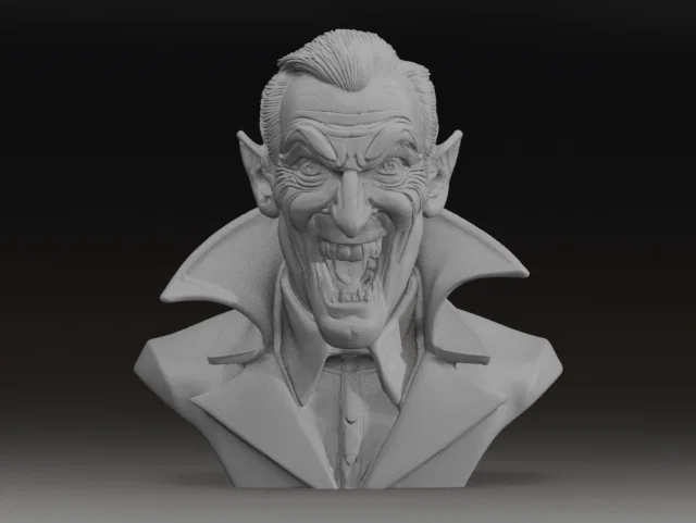 Tượng bán thân Bá tước Dracula Transylvania | Vlad Kẻ Xiên Người | STL & 3MF - Image 4