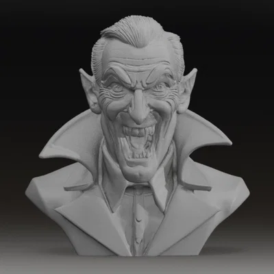 Tượng bán thân Bá tước Dracula Transylvania | Vlad Kẻ Xiên Người | STL & 3MF