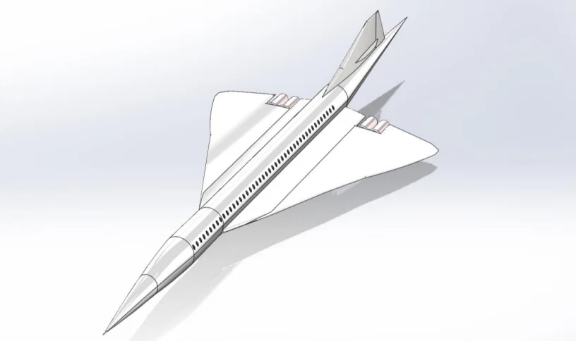 Mô hình 3D máy bay huyền thoại British Aircraft Corporation Concorde - Image 1