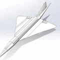 Mô hình 3D máy bay huyền thoại British Aircraft Corporation Concorde - Thumbnail 1