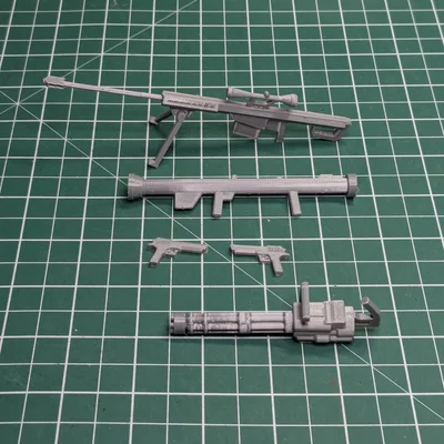 Bộ phụ kiện vũ khí hạng nặng cho mô hình Dummy 13