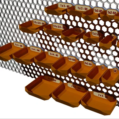 HEX BOXES cho Honeycomb Storage Wall (HSW)