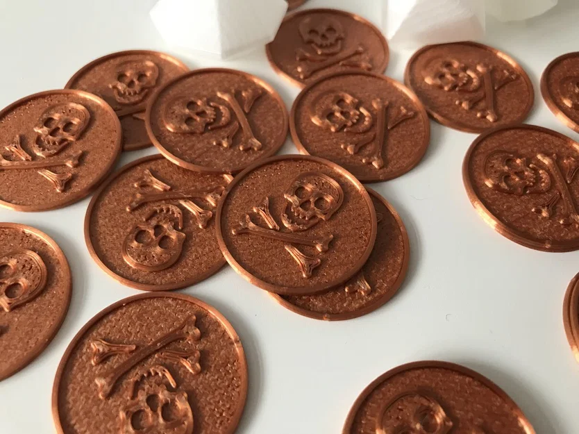 Đồng xu đầu lâu cướp biển (Skull Coin) - Phụ kiện in 3D cực chất - Image 1