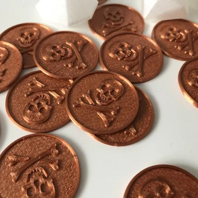 Đồng xu đầu lâu cướp biển (Skull Coin) - Phụ kiện in 3D cực chất