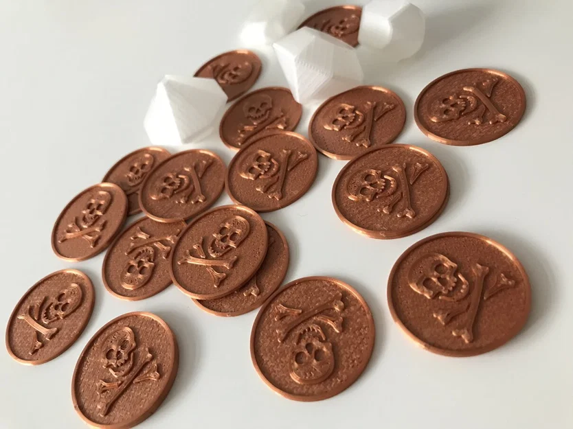 Đồng xu đầu lâu cướp biển (Skull Coin) - Phụ kiện in 3D cực chất - Image 2