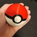 Poke Ball mở được: latch + bản lề print in place - Thumbnail 1