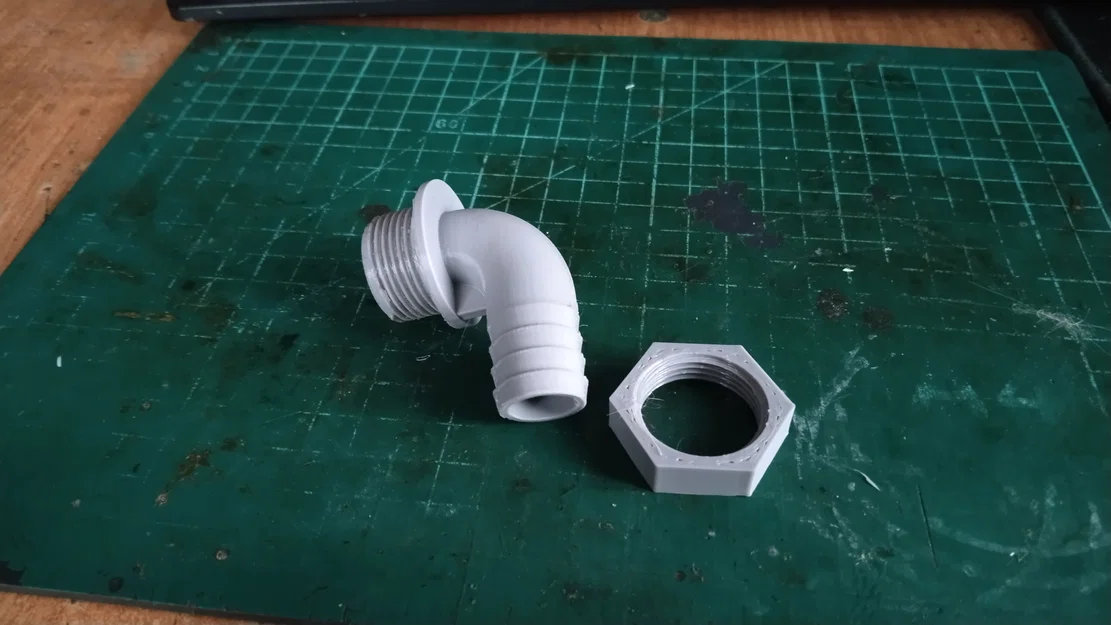 Khớp nối ống nước 90 độ G3/4 cho lỗ 26mm (File in 3D) - Image 1