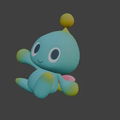 Mô hình 3D Baby Chao từ Sonic Adventures 2 dễ thương