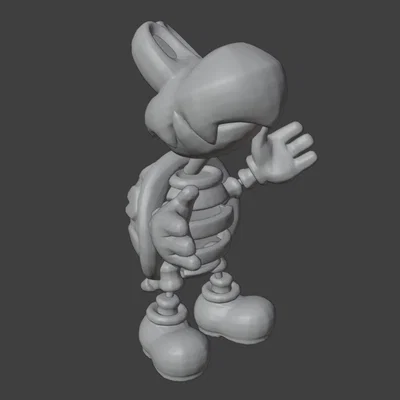 Mô hình 3D Dry Bones (Mario Kart) sống động để in 3D