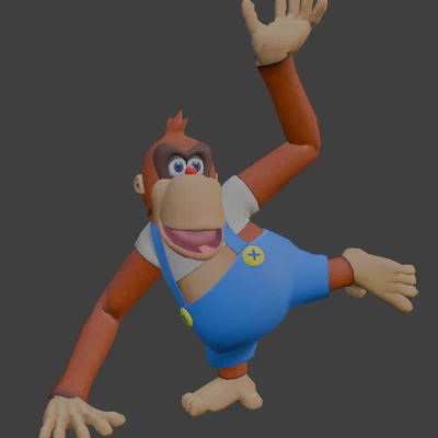 Mô hình in 3D Lanky Kong từ series Donkey Kong