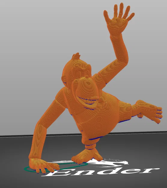 Mô hình in 3D Lanky Kong từ series Donkey Kong - Image 2