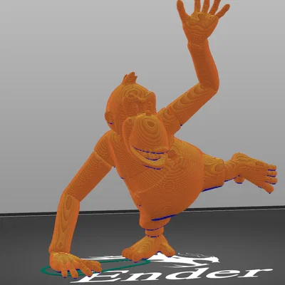 Mô hình in 3D Lanky Kong từ series Donkey Kong