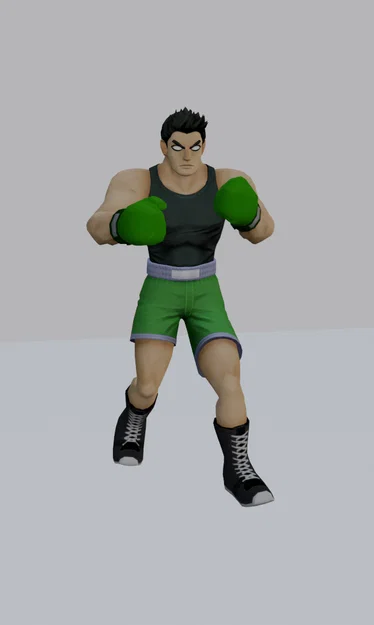 Mô hình Little Mac từ Super Smash Brothers - In 3D chất lượng cao - Image 1