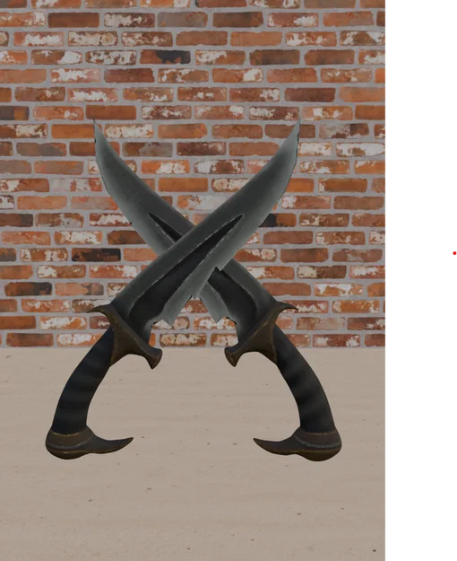 Mô hình 3D cặp dao Kano từ Mortal Kombat (STL file) - Image 1