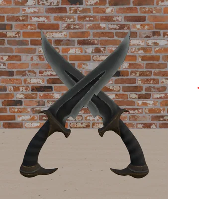Mô hình 3D cặp dao Kano từ Mortal Kombat (STL file)